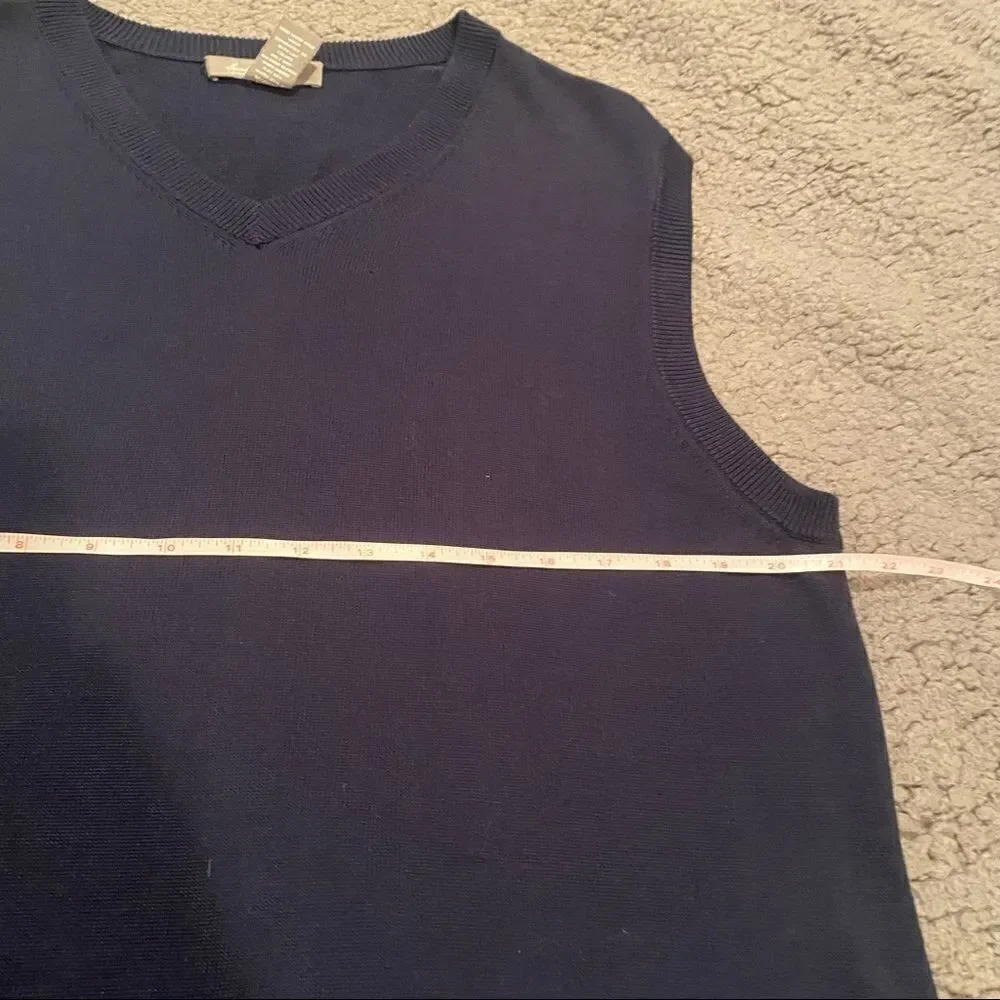 Daniel Cremieux Silk Blend Sweater Vest Size Large